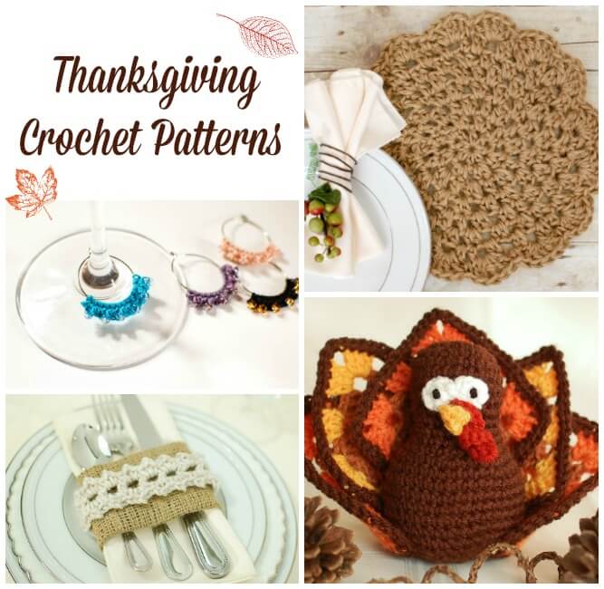 Thanksgiving Crochet Patterns for Your Home, Your Table, or Your Hosts | www.petalstopicots.com