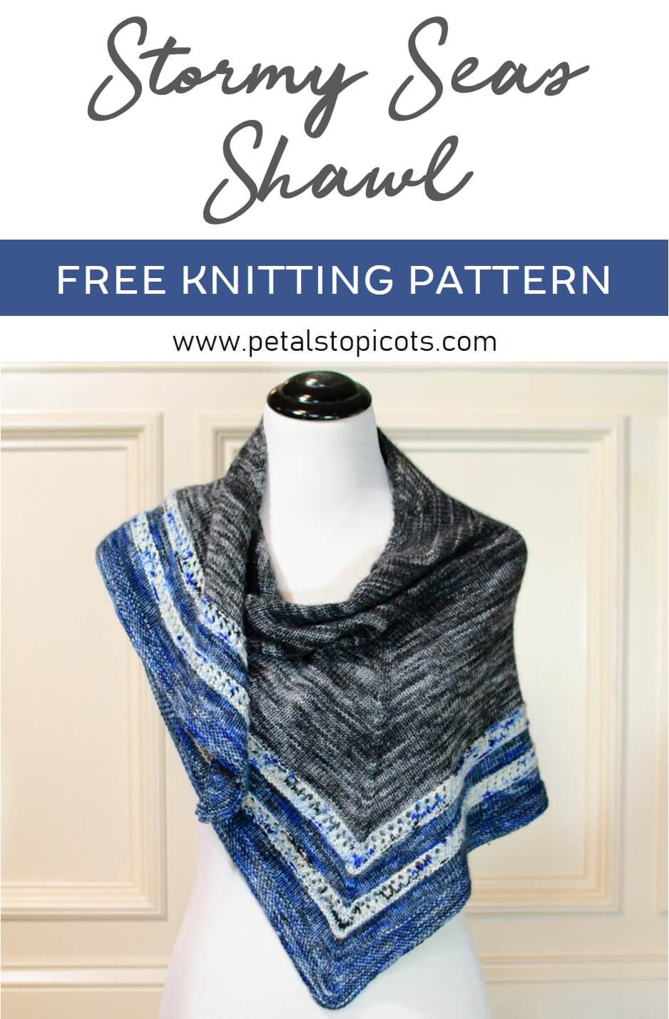 Stormy Seas Knit Shawl Pattern