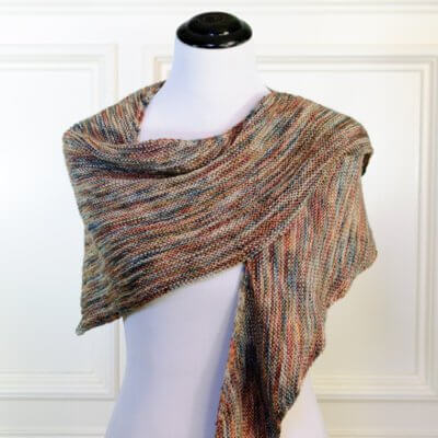 Easy Boomerang Shawl Knitting Pattern