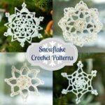 Ad-Free Pdf Pattern - Set of 4 Lace Snowflake Patterns