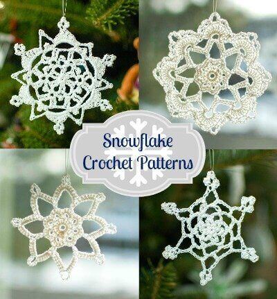 Free Snowflake Crochet Patterns | www.petalstopicots.com