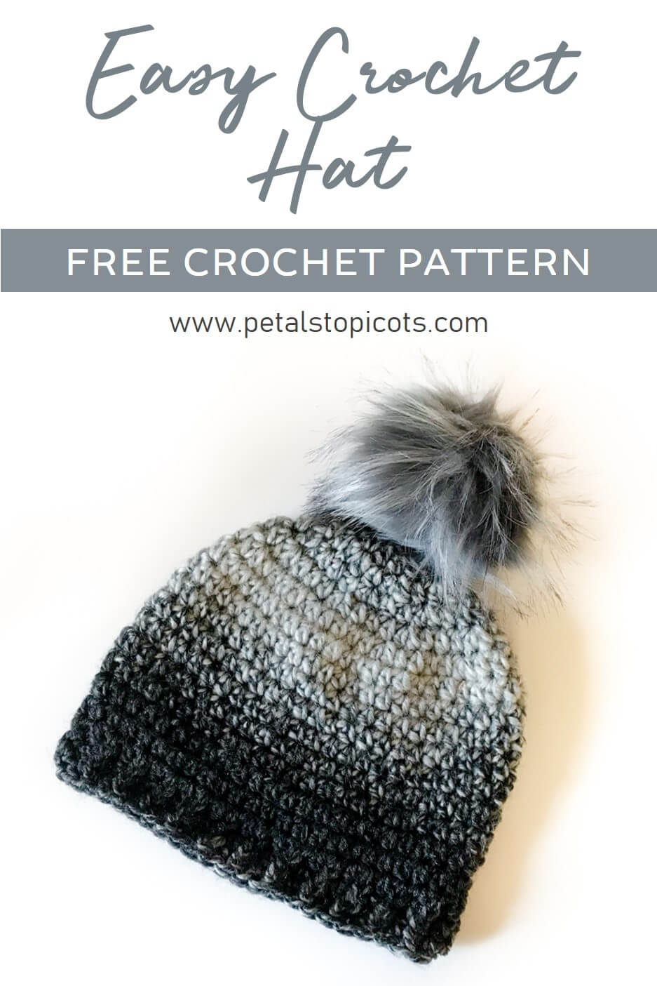 Easy Crochet Hat Pattern ... Great for Beginners!