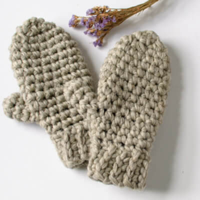 Chunky Crochet Mittens Patterns Crochet Pattern