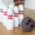 Crochet Bowling Set