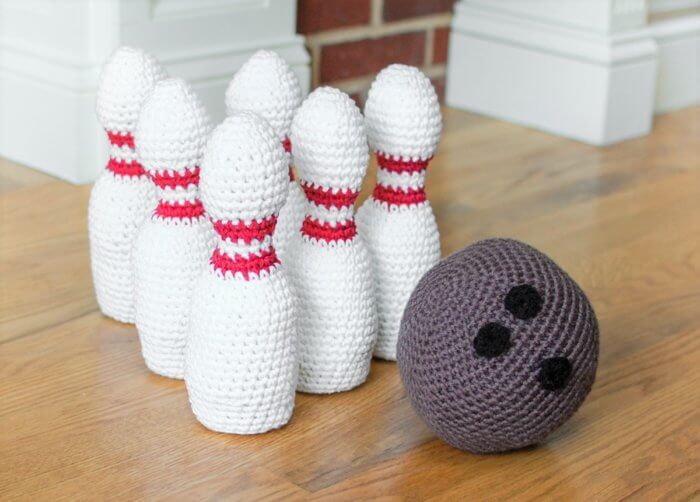 Crochet Bowling Set