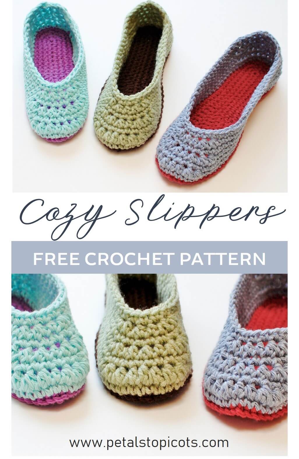 Crochet Slippers - A Free Crochet Slipper Pattern!