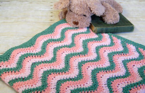Watermelon Ripple Baby Blanket