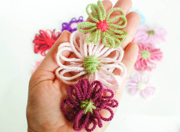 How to Make Yarn Flowers