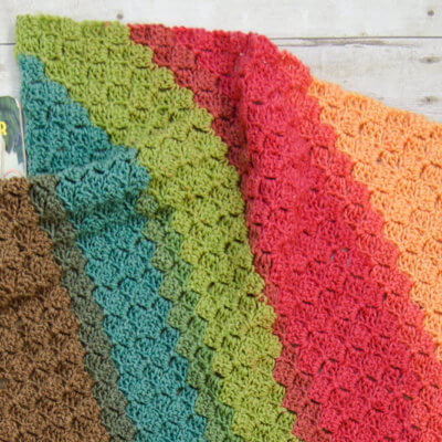 Corner to Corner Crochet Baby Blanket / C2C Crochet