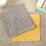 Cabled Columns Dishcloth