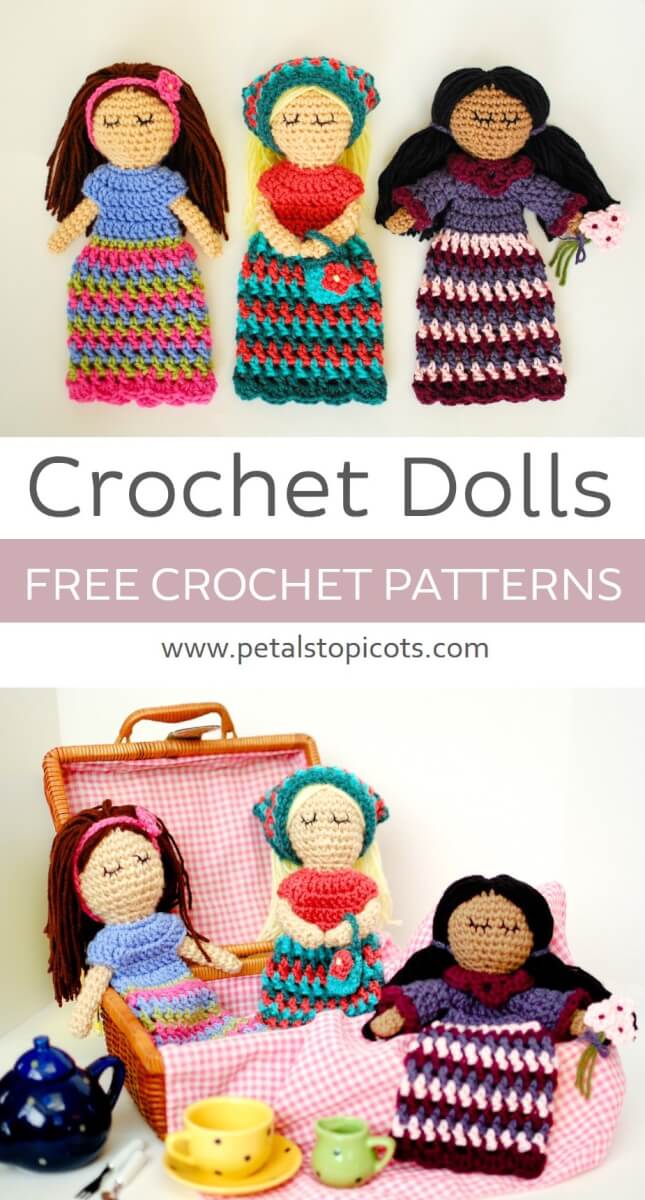 Crochet Doll Pattern with Clothing & Accessories