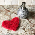 Sweetheart Scrubby Single Crochet Heart Pattern