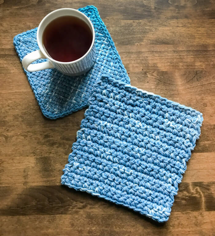 Easy Crochet Hot Pads Worked With Two Strands of Yarn