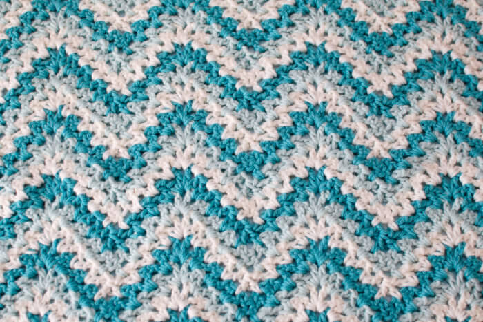 Lacy Ripple Baby Blanket and Matching Hat Crochet Pattern